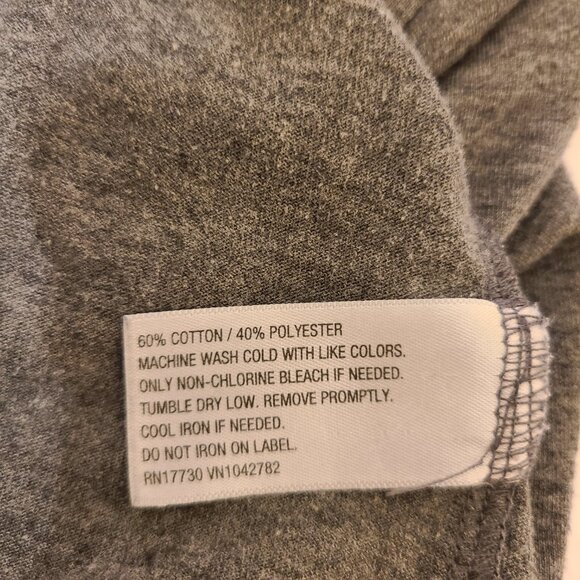 GRAY PURE ENERGY V-NECK TSHIRT - 3X - Picture 4 of 4